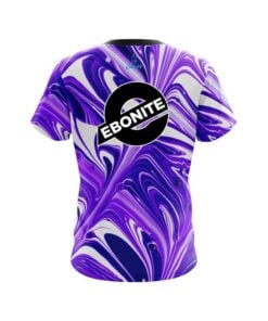 Alternative view of Ebonite Purple And White Liquid Swirls CoolWick Bowling Jersey