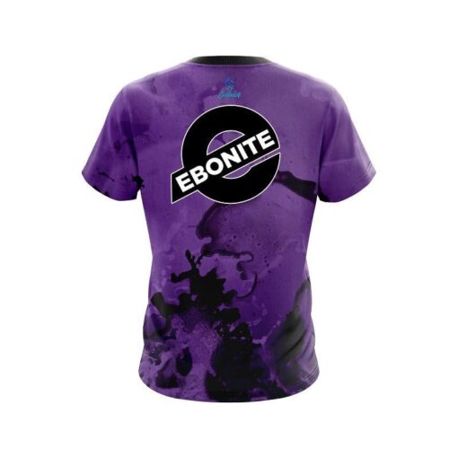 Ebonite Purple Graffiti Grunge CoolWick Bowling Jersey - Image 2