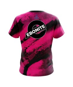 Alternative view of Ebonite Solid Pink Grunge CoolWick Bowling Jersey