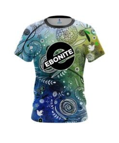 Ebonite Watercolor Floral Art CoolWick Bowling Jersey