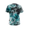 Hammer Aqua Tropical Leafs Effect CoolWick Bowling Jersey - Image 2