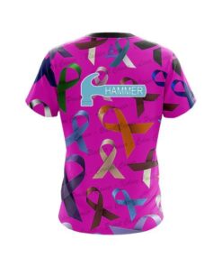 Alternative view of Hammer Cancer Sucks CoolWick Bowling Jersey