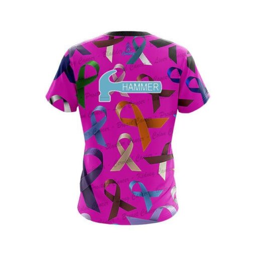 Hammer Cancer Sucks CoolWick Bowling Jersey - Image 2