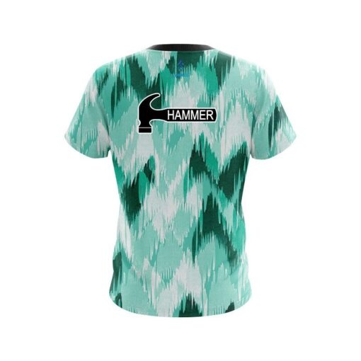 Hammer Chevron Green CoolWick Bowling Jersey - Image 2