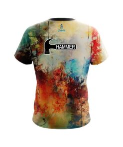 Alternative view of Hammer Colorful Painted Canvas Grunge CoolWick Bowling Jersey