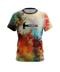 Hammer Colorful Painted Canvas Grunge CoolWick Bowling Jersey