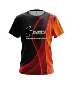 Hammer Deep Orange Curve CoolWick Bowling Jersey