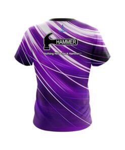 Alternative view of Hammer Deep Purple Stripes CoolWick Bowling Jersey