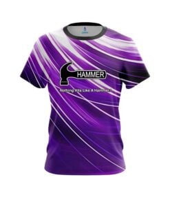 Hammer Deep Purple Stripes CoolWick Bowling Jersey