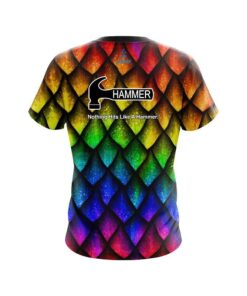 Alternative view of Hammer Colorful Dragon Scales CoolWick Bowling Jersey