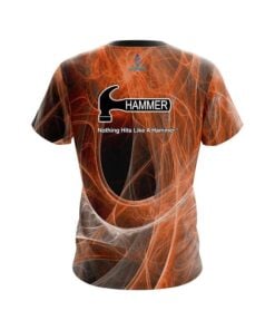Alternative view of Hammer Energy Swirls Orange CoolWick Bowling Jersey