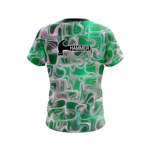 Hammer Green Exotic Motion CoolWick Bowling Jersey - Image 2