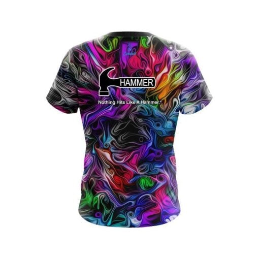 Hammer Liquid Hypno Swirl CoolWick Bowling Jersey - Image 2