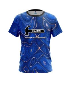 Hammer Psychedelic Blue Flow CoolWick Bowling Jersey