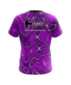 Alternative view of Hammer Psychedelic Purple Flow CoolWick Bowling Jersey