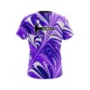Hammer Purple And White Liquid Swirls CoolWick Bowling Jersey - Image 2