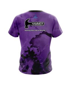 Alternative view of Hammer Purple Graffiti Grunge CoolWick Bowling Jersey