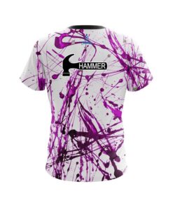 Alternative view of Hammer Purple Paint Splash CoolWick Bowling Jersey