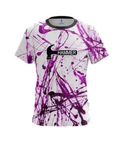 Hammer Purple Paint Splash CoolWick Bowling Jersey