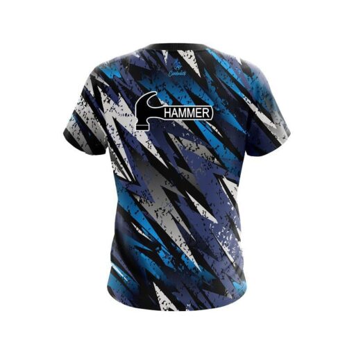 Hammer Retro Zig Zag CoolWick Bowling Jersey - Image 2