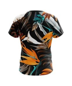 Alternative view of Plain Tropical Hawaiian CoolWick Bowling Jersey