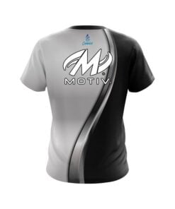 Alternative view of Motiv Black And Silver Helix CoolWick Bowling Jersey