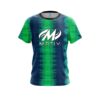 Motiv Blue And Green Tie Dye CoolWick Bowling Jersey