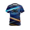 Motiv Blue Futuristic Rays CoolWick Bowling Jersey
