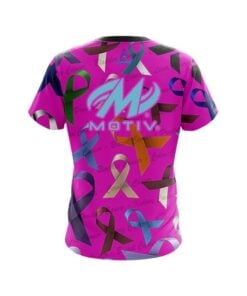 Alternative view of Motiv Cancer Sucks CoolWick Bowling Jersey