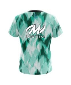 Alternative view of Motiv Chevron Green CoolWick Bowling Jersey