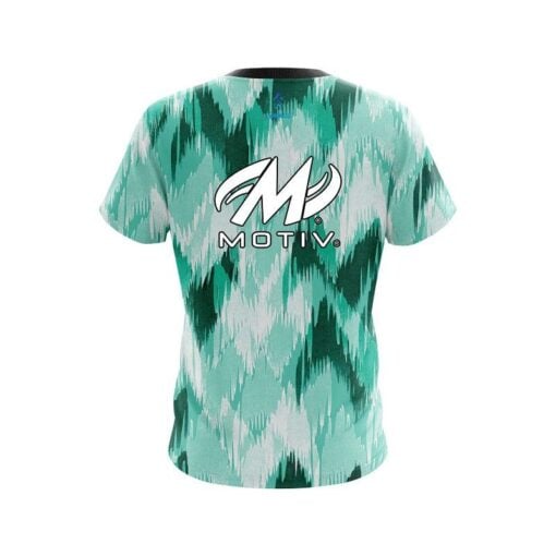 Motiv Chevron Green CoolWick Bowling Jersey - Image 2