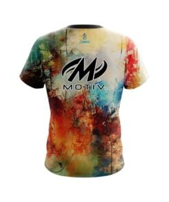 Alternative view of Motiv Colorful Painted Canvas Grunge CoolWick Bowling Jersey