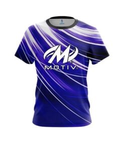 Motiv Deep Blue Stripes CoolWick Bowling Jersey