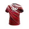 Motiv Deep Red Stripes CoolWick Bowling Jersey - Image 2