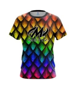 Motiv Colorful Dragon Scales CoolWick Bowling Jersey