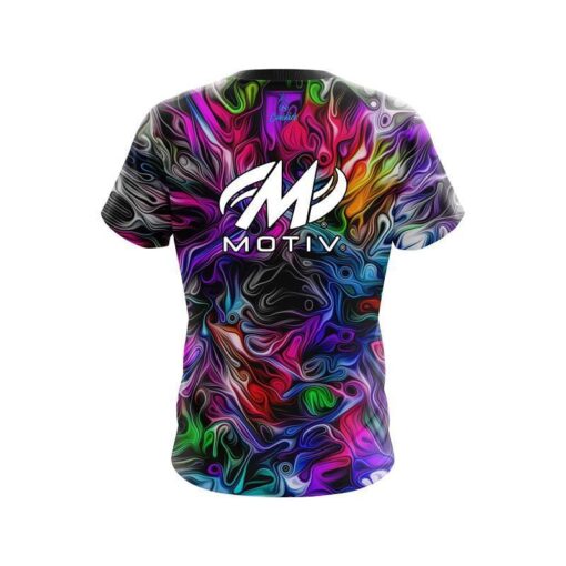 Motiv Liquid Hypno Swirl CoolWick Bowling Jersey - Image 2