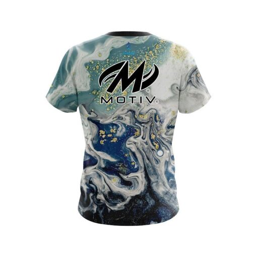 Motiv Marbleized Ripple Pattern CoolWick Bowling Jersey - Image 2