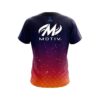 Motiv Orange And Pink Fire Sparks CoolWick Bowling Jersey - Image 2
