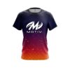 Motiv Orange And Pink Fire Sparks CoolWick Bowling Jersey