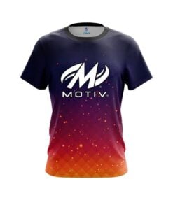 Motiv Orange And Pink Fire Sparks CoolWick Bowling Jersey