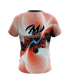Alternative view of Motiv Peach Motion Vortex CoolWick Bowling Jersey