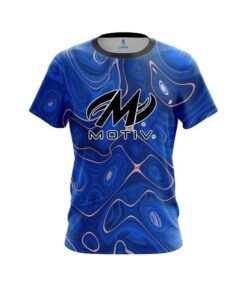 Motiv Psychedelic Blue Flow CoolWick Bowling Jersey
