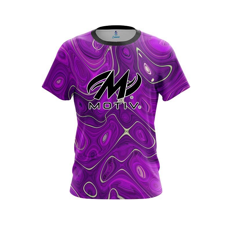 Motiv Psychedelic Purple Flow CoolWick Bowling Jersey