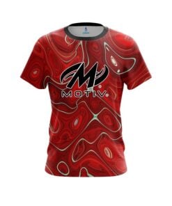 Motiv Psychedelic Red Flow CoolWick Bowling Jersey