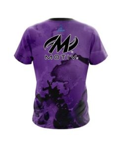 Alternative view of Motiv Purple Graffiti Grunge CoolWick Bowling Jersey