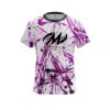 Motiv Purple Paint Splash CoolWick Bowling Jersey