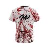 Motiv Red Paint Splash CoolWick Bowling Jersey - Image 2