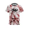 Motiv Red Paint Splash CoolWick Bowling Jersey