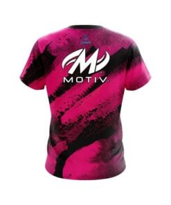 Alternative view of Motiv Solid Pink Grunge CoolWick Bowling Jersey