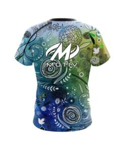 Alternative view of Motiv Watercolor Floral Art CoolWick Bowling Jersey